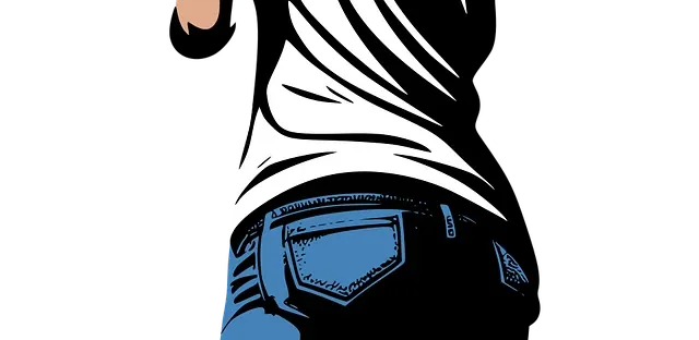 Topper in tshirt Blue Black Amsterdam icm super …